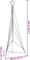 vidaXL - Kerstboomverlichting - 483 - warmwitte - LED's - 240 - cm