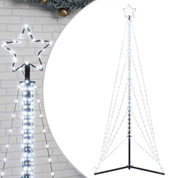 vidaXL - Kerstboomverlichting - 525 - koudwitte - LED's - 300 - cm