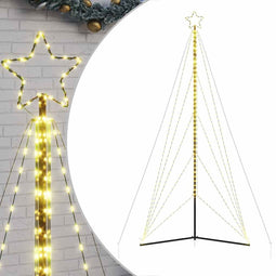 vidaXL - Kerstboomverlichting - 615 - warmwitte - LED's - 400 - cm