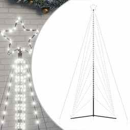 vidaXL - Kerstboomverlichting - 861 - koudwitte - LED's - 480 - cm