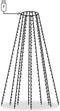 vidaXL Kerstboomverlichting met 250 LED's koudwit net 250 cm