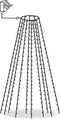vidaXL Kerstboomverlichting met 250 LED's net 250 cm