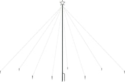 vidaXL - Kerstboomverlichting - waterval - binnen - buiten - 576 - LED's - 3,6 - m