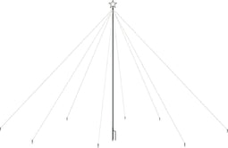 vidaXL - Kerstboomverlichting - waterval - binnen - buiten - 800 - LED's - 5 - m