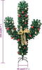 vidaXL - Kerstcactus - met - standaard - en - LED's - 210 - cm - PVC - groen