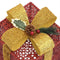 vidaXL - Kerstdecoratie - geschenkdozen - 3 - st - binnen/buiten - rood