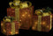 vidaXL - Kerstdecoratie - geschenkdozen - 3 - st - binnen/buiten - rood