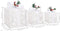 vidaXL - Kerstdecoratie - geschenkdozen - 3 - st - binnen/buiten - wit