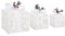 vidaXL - Kerstdecoratie - geschenkdozen - 3 - st - binnen/buiten - wit