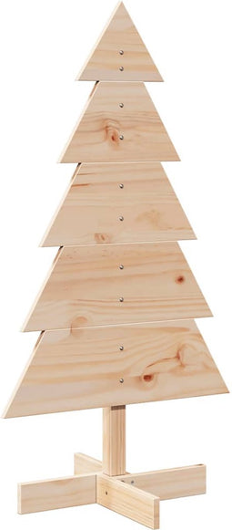 vidaXL - Kerstdecoratie - kerstboom - 100 - cm - massief - grenenhout