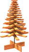 vidaXL - Kerstdecoratie - kerstboom - 100 - cm - massief - grenenhout - wasbruin