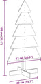 vidaXL - Kerstdecoratie - kerstboom - 100 - cm - massief - grenenhout