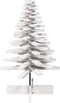 vidaXL - Kerstdecoratie - kerstboom - 100 - cm - massief - grenenhout - wit