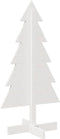 vidaXL - Kerstdecoratie - kerstboom - 100 - cm - massief - grenenhout - wit