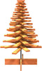 vidaXL - Kerstdecoratie - kerstboom - 100 - cm - massief - grenenhout - wasbruin