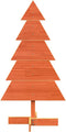 vidaXL - Kerstdecoratie - kerstboom - 100 - cm - massief - grenenhout - wasbruin