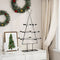 vidaXL - Kerstdecoratie - kerstboom - 105 - cm - metaal - zwart