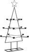 vidaXL - Kerstdecoratie - kerstboom - 105 - cm - metaal - zwart