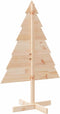 vidaXL - Kerstdecoratie - kerstboom - 110 - cm - massief - hout