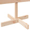 vidaXL - Kerstdecoratie - kerstboom - 110 - cm - massief - hout