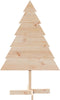 vidaXL - Kerstdecoratie - kerstboom - 110 - cm - massief - hout