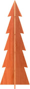 vidaXL - Kerstdecoratie - kerstboom - 112 - cm - massief - grenenhout - wasbruin