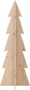 vidaXL - Kerstdecoratie - kerstboom - 112 - cm - massief - grenenhout
