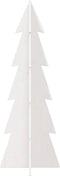 vidaXL - Kerstdecoratie - kerstboom - 112 - cm - massief - grenenhout - wit