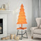 vidaXL - Kerstdecoratie - kerstboom - 120 - cm - massief - grenenhout - wasbruin