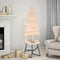 vidaXL - Kerstdecoratie - kerstboom - 120 - cm - massief - grenenhout