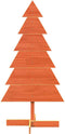 vidaXL - Kerstdecoratie - kerstboom - 120 - cm - massief - grenenhout - wasbruin