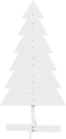vidaXL - Kerstdecoratie - kerstboom - 120 - cm - massief - grenenhout - wit