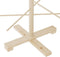 vidaXL - Kerstdecoratie - kerstboom - 125 - cm - massief - grenenhout