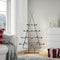 vidaXL - Kerstdecoratie - kerstboom - 140 - cm - metaal - zwart