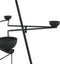 vidaXL - Kerstdecoratie - kerstboom - 140 - cm - metaal - zwart