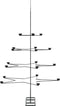vidaXL - Kerstdecoratie - kerstboom - 140 - cm - metaal - zwart