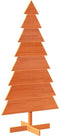 vidaXL - Kerstdecoratie - kerstboom - 150 - cm - massief - grenenhout - wasbruin