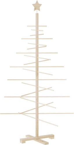 vidaXL - Kerstdecoratie - kerstboom - 150 - cm - massief - grenenhout
