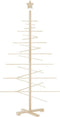 vidaXL - Kerstdecoratie - kerstboom - 150 - cm - massief - grenenhout