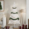vidaXL - Kerstdecoratie - kerstboom - 150 - cm - massief - grenenhout - wit