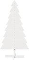 vidaXL - Kerstdecoratie - kerstboom - 150 - cm - massief - grenenhout - wit