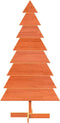 vidaXL - Kerstdecoratie - kerstboom - 150 - cm - massief - grenenhout - wasbruin