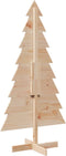vidaXL - Kerstdecoratie - kerstboom - 150 - cm - massief - grenenhout
