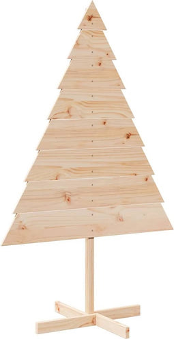 vidaXL - Kerstdecoratie - kerstboom - 150 - cm - massief - hout