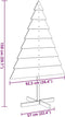 vidaXL - Kerstdecoratie - kerstboom - 150 - cm - massief - hout