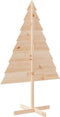 vidaXL - Kerstdecoratie - kerstboom - 150 - cm - massief - hout