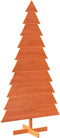 vidaXL - Kerstdecoratie - kerstboom - 180 - cm - massief - grenenhout - wasbruin