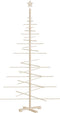 vidaXL - Kerstdecoratie - kerstboom - 180 - cm - massief - grenenhout