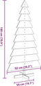 vidaXL - Kerstdecoratie - kerstboom - 180 - cm - massief - grenenhout