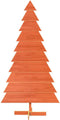 vidaXL - Kerstdecoratie - kerstboom - 180 - cm - massief - grenenhout - wasbruin